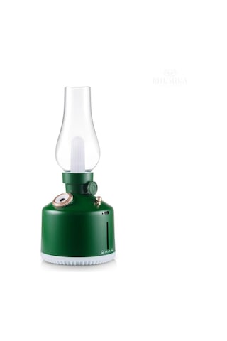 Ultrasonik Hava Nemlendirici Vintage Şarjlı Led Işıklı Buhar Makinesi Aroma Difüzör 280ml 001
