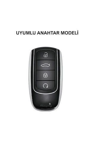 Chery Tiggo 8 Pro & Tiggo 7 Pro Avatgarde & Omoda 5 Tpu Anahtar Kılıfı Yeşil-gold