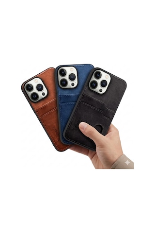 Xiaomi Redmi Note 13 Pro 5g Kılıf Zebana Kartlıklı Lüx Deri Kılıf Lacivert