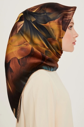 Armine Nostalji Serisi Twill İpek Eşarp 9244d-01 34-çok Renkli