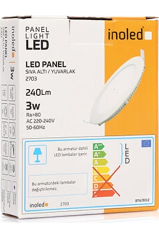 Viko 3w Yuvarlak Sıva Altı Led Panel Beyaz-6500k