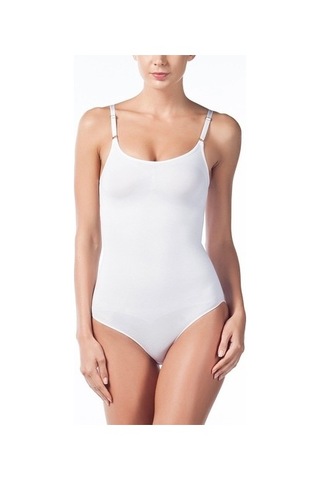 Mıss Fıt 1916 Dikişsiz Ince Askılı Korsajlı Body