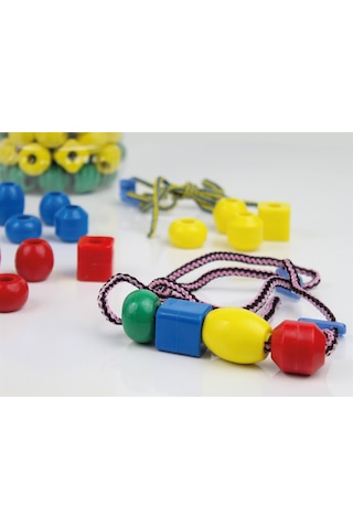 Plastik İpe Boncuk Dizme