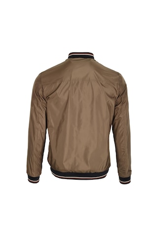 Ncs Jeans Erkek Vizon Ribanalı Slim Fit Bomber Ceket Baharlık Ve Mevsimlik Jeans 4986-Vizon