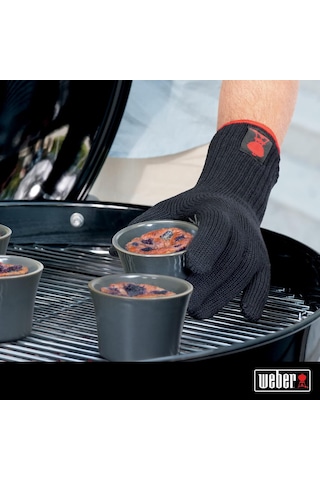 Weber Premium Barbecue Gloves - Size L/xl, Black, Heat Resistant
