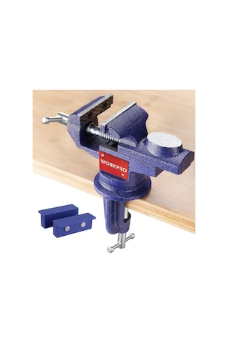 Workpro Wp233010 65mm 360 Döner Tabanlı Örslü Profesyonel Mini Tezgâh Mengene Fr Wp233010