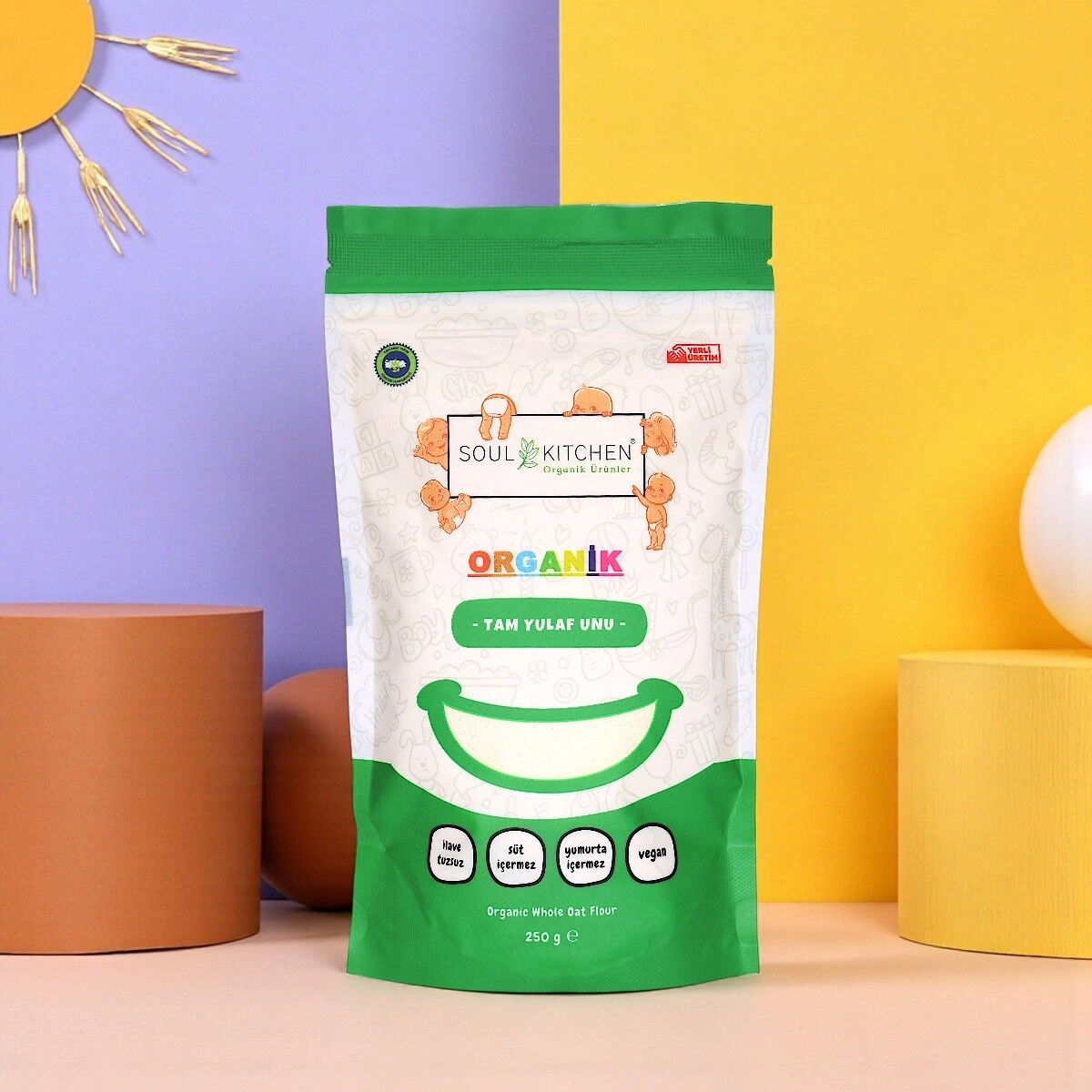 Organik Tam Yulaf Unu Eko 250 G