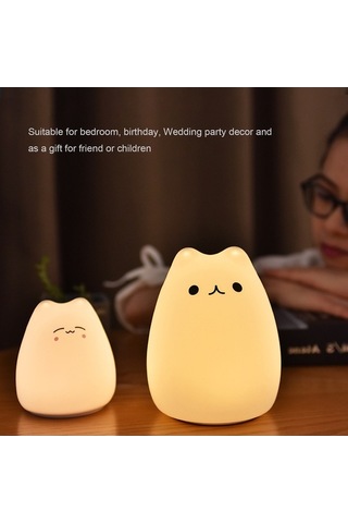 Novahub Karikatür Gece Lambası Renkli Modlu Yanında Lamba Statik Işık Taşınabilir Ev Dekorasyonu Doğum Günü Hediyesi Diğer