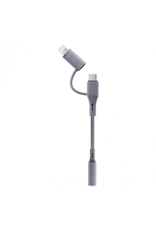Microcase 2'si 1 Arada Type-c Ve Lightning To 3.5mm Aux Kulaklık Dönüştürücü Adaptör Kablosu-al5816