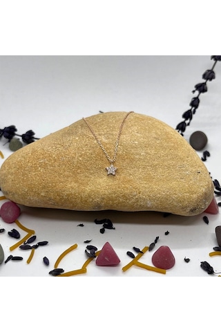 925 Ayar Gümüş Yıldız Kolye Gümüş