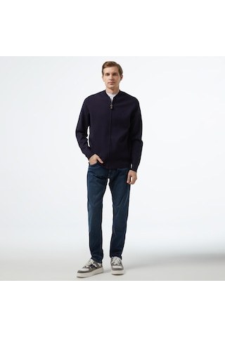 Nautica Erkek Lacivert Regular Fit Hırka Düz S37129t Lacivert