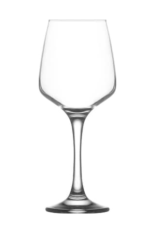 LAV Lal Cam Kırmızı Şarap Kadehi 6'lı 295 ml Ayaklı (Meşrubat Bardağı)