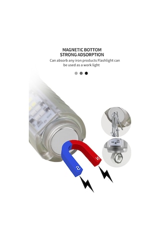 Profesyonel Tg Led Güçlü 8 Modlu Type-c 1000 Lümen Polis Çakarlı Şarjlı El Feneri