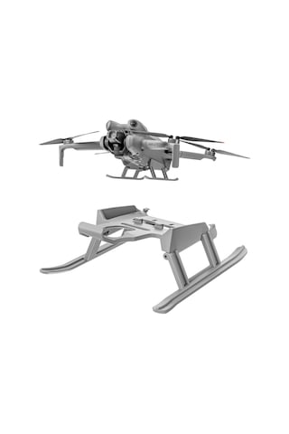 Djı Mini 4 Pro Startrc İçin Katlanır Fall Anti-fall Anti-dirt Yükseltilmiş İniş Dişilisi Eğitim Rafı Gri