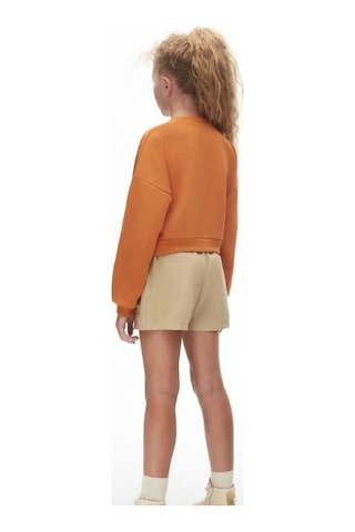 Kız Çocuk Beli Lastikli Şort Etek-14739 Camel