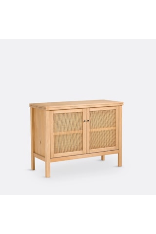 Altea Rattan Detaylı Basic Masif Ahşap Büfe