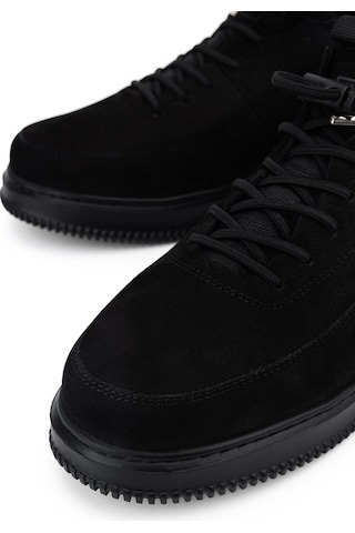 Tamer Tanca Erkek Hakiki Deri Siyah Nubuk Sneakers & Spor Ayakkabı 1204 9169-f412 Erk Ayk Y26 Sıyah Nbk