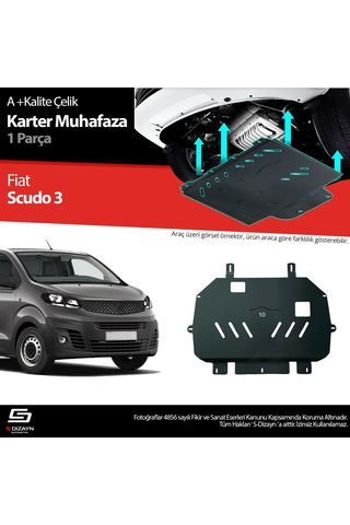 S-dizayn Fiat Scudo Çelik Karter Muhafaza 2020 Üzeri A+ Kalite