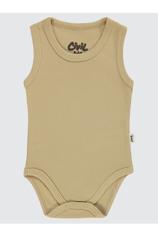 Civil Baby Bebek Çıtçıtlı Badi 0-1 Ay Sütlü Kahve Sütlü Kahve