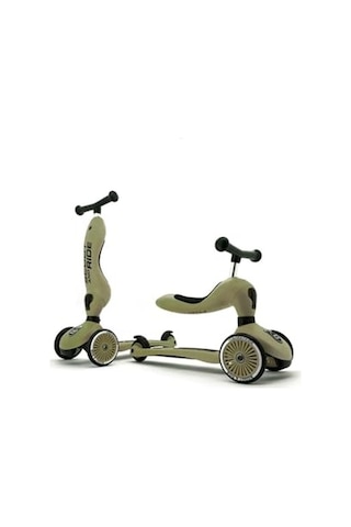 Scoot And Ride Highwaykick 1 Oturaklı Çocukscooter Olive 160629-00001 Açık Mavi