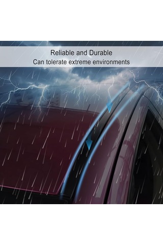 Teltree Toyota Yaris Sedan 2007-2011 Siyah Kauçuk Ön Ceiling Kenar Şeritleri Sol+sağ - Su Ve Çöp Engelleme, Dayanıklı Oto Aksesuarı