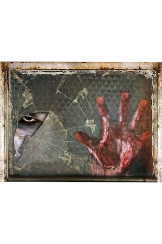 Wezone Halloween Korku Stili 3d Duvar Stickerı - Ev Dekorasyonu İçin Canlandıran, Yenilebilir Pvc Materyal, 5. Model Korku El Ve Hayalet Diğer