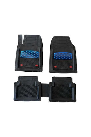 Ford Connect Uyumlu 3d Havuzlu Paspas Takımı Safir Siyah Krom Mavi