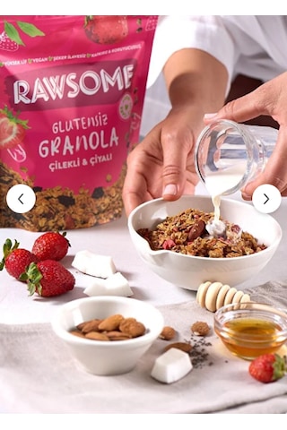 Glutensiz Çilekli & Çiyalı Granola 250 G