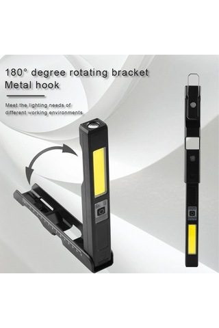 Gold Silver Gs-2070 30w Şarjlı Mıknatıslı Katlanabilir Led Çalışma Tamirci Feneri Çok Renkli