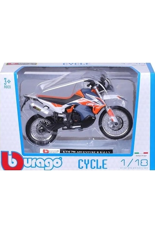 Motorsiklet 1:18 Burago Ktm 790 Adventure R Rally
