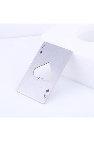 Springsun 420 Paslanmaz Çelik 8.5x5.5cm Kartopu A Şeklinde Kolay Taşınabilir Bira Açıcı 1 Adet Diğer
