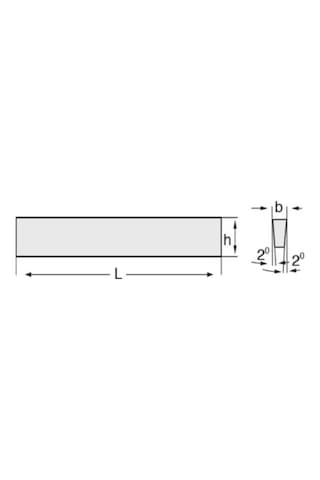 3/4"x3/16"x6" M.t.e. Trapez Kesitli Torna Kalemi H.s.s.-e Co10 Dın4964