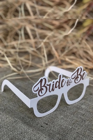 8 Adet Bride Konsepti Gözlük Rose Gold Bride To Be Yazılı Beyaz Bekarlığa Veda Partisi Gözlüğü