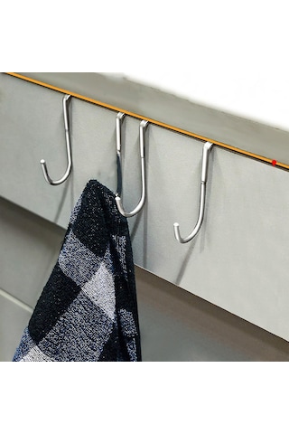 Paslanmaz Çelik Banyo İçin Askılık S Model -al4837 2 Adet Gümüş