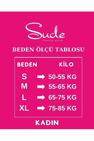 Sude Kadın Bambu Yakası Nakışlı V Yaka Kısa Kol Pijama Takımı P300/523 - 1 Adet 001