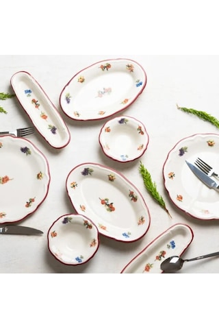 Porser Rustik Grace Fulya 14 Parça Kahvaltı Takımı