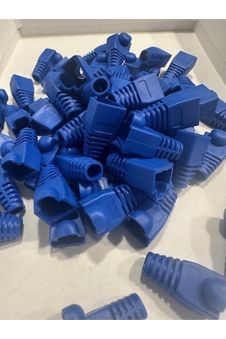 Mavi Rj45 Kılıf Mavi Cat6 Kılıf Mavi Cat5 Kılıf 100 Adet