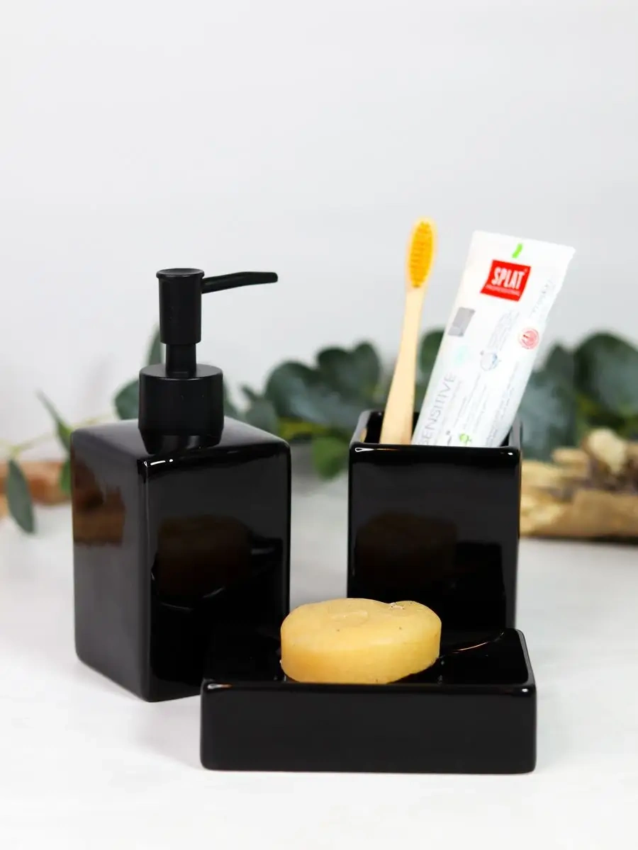 Denezo Banyo Aksesuarları Seti 164980827 Siyah