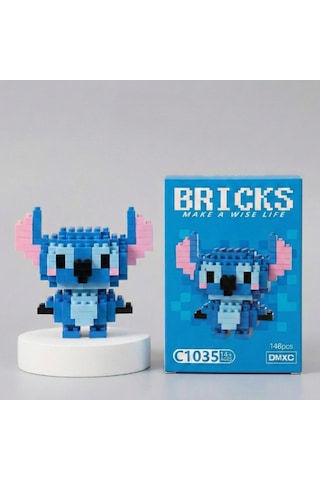 Bricks 3d Puzzle Yapı Blokları Seti - Stitch