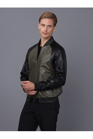 Basics&more Erkek Deri Ceket Es506 001