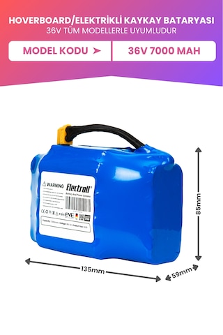 Hoverboard / Elektrikli Kaykay Bataryası 36v 7.000mah