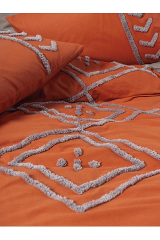 Cotton Box Puf Nakışlı Ranforce Çift Kişilik Nevresim Takımı Lia Çiçekli