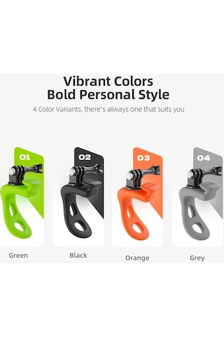 Novahub Telesın Tlq-001 Esnek Kayış, 360 Dönümlü Kamera Tutucu, Siyah/gri/yeşil