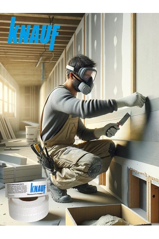Knauf Knauf Alçıpan Dikişleri İçin Güçlendirici Kağıt Bant 75m 197453897