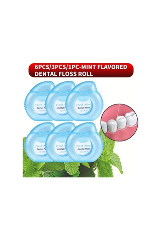 Willowhaven 6lı Naneli Diş İpi Şeritleri - Taşınabilir Çanta Boy, Kullanışlı Diş Temizliği