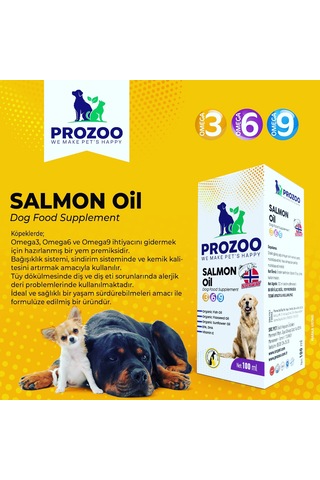 Prozoo Samon Yağı Köpek 100 ML