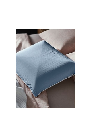 Ikea Kvarnven Ergonomik Yastık, Mavi-beyaz, 42x54 Cm, Soğuk Tutan Ürün / Yan/sırt Üstü Uyuyanlar İçin