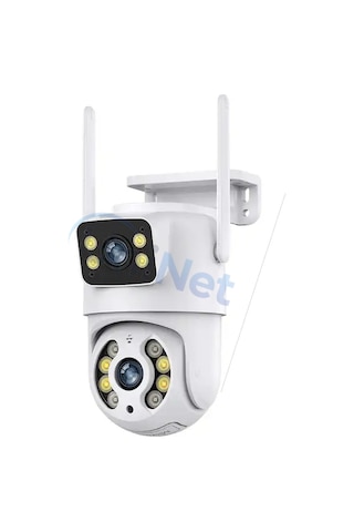 Uninet 6mp Çift Lensli Wifi Döner Başlıklı Ptz Güvenlik Kamerası Insan Takibi, Gece Görüşü, Çift Yönlü Ses Ve Nvr Desteği