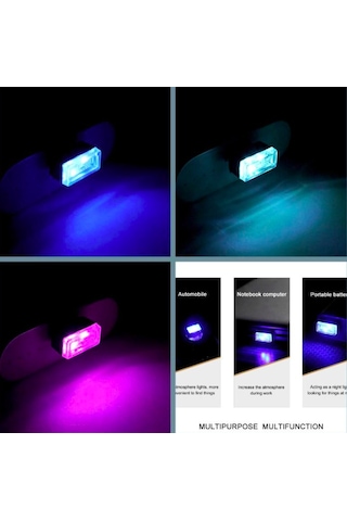 Omeniv 3 adet usb led lamba laptop otomobil notebook ambiyans