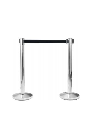 Takım Siyah Şeritli Paslanmaz Şerit Bariyer Yönlendirme Bariyeri 3 M